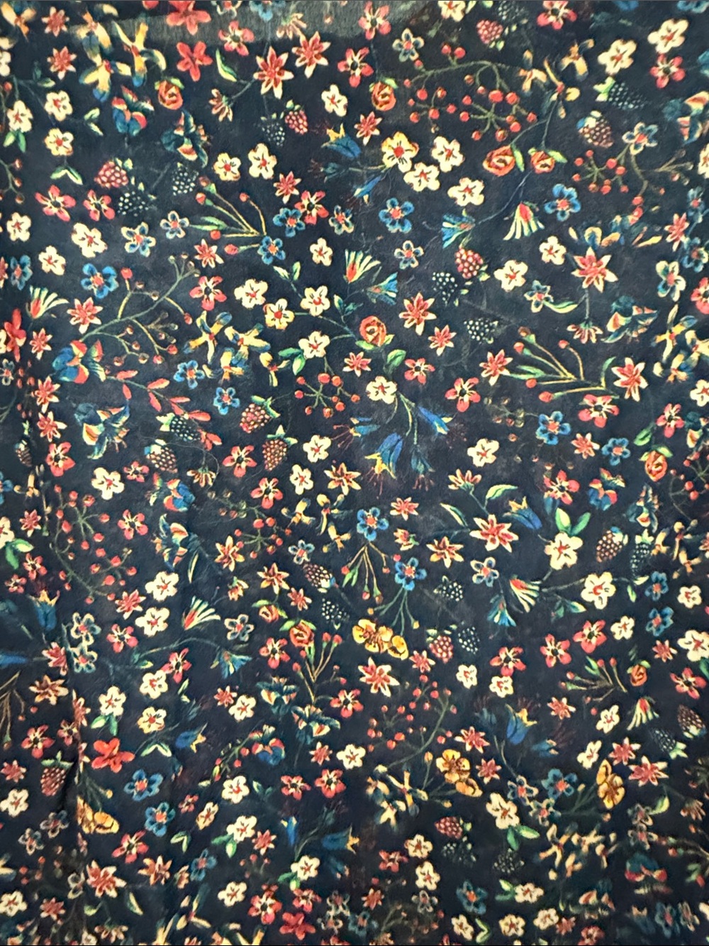 DÔEN Nymphea Blue Liberty Floral Button Back Midi Dress S - Picture 5 of 10